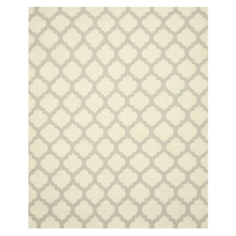 10' x 14' EORC Hand Knotted Wool Polonaise Rug Ivory 10' x 14' EORC Hand Knotted Wool Polonaise Rug Ivory